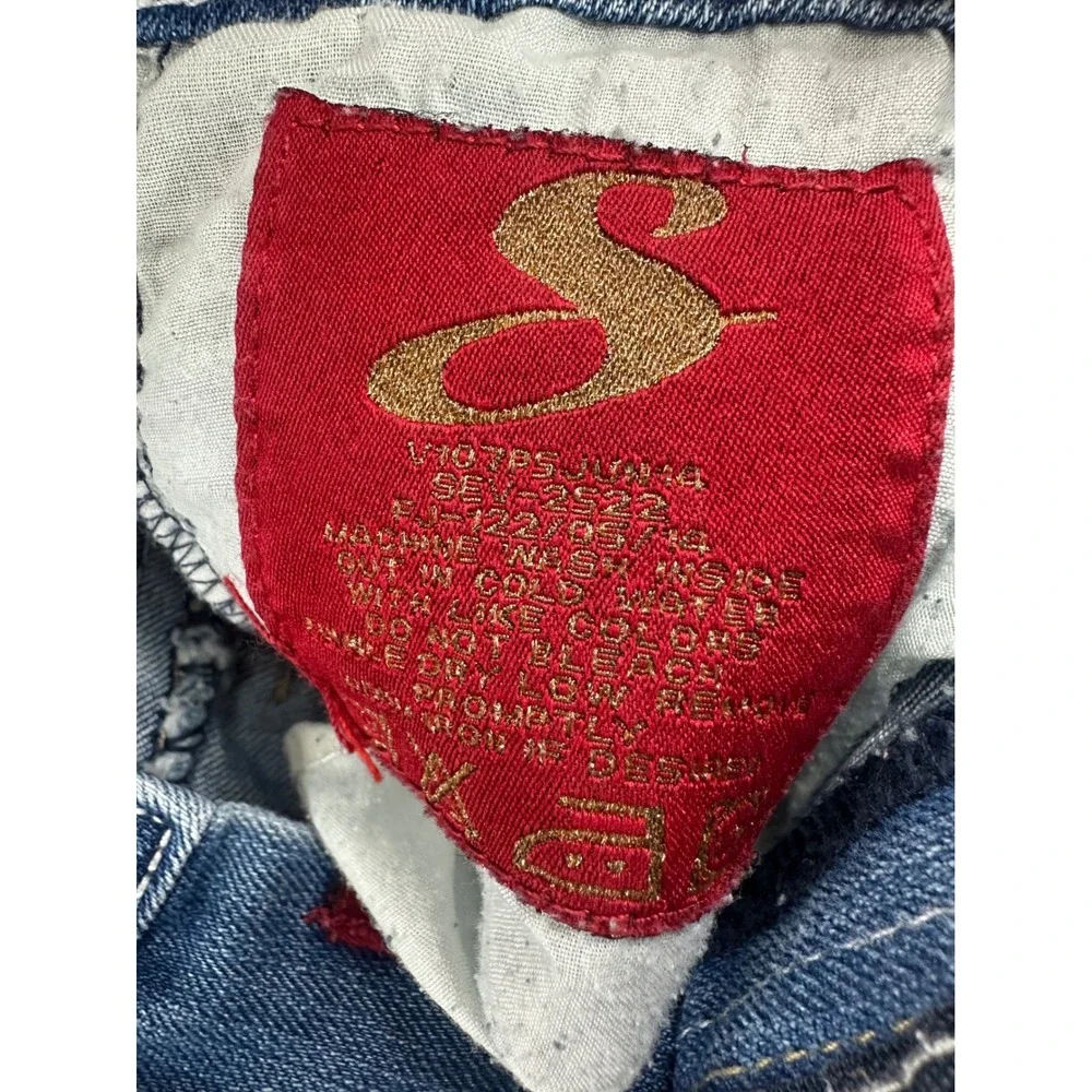 Seven Jeans Embellished Pocket‎ Bootcut Jeans Blue Wash Size 16